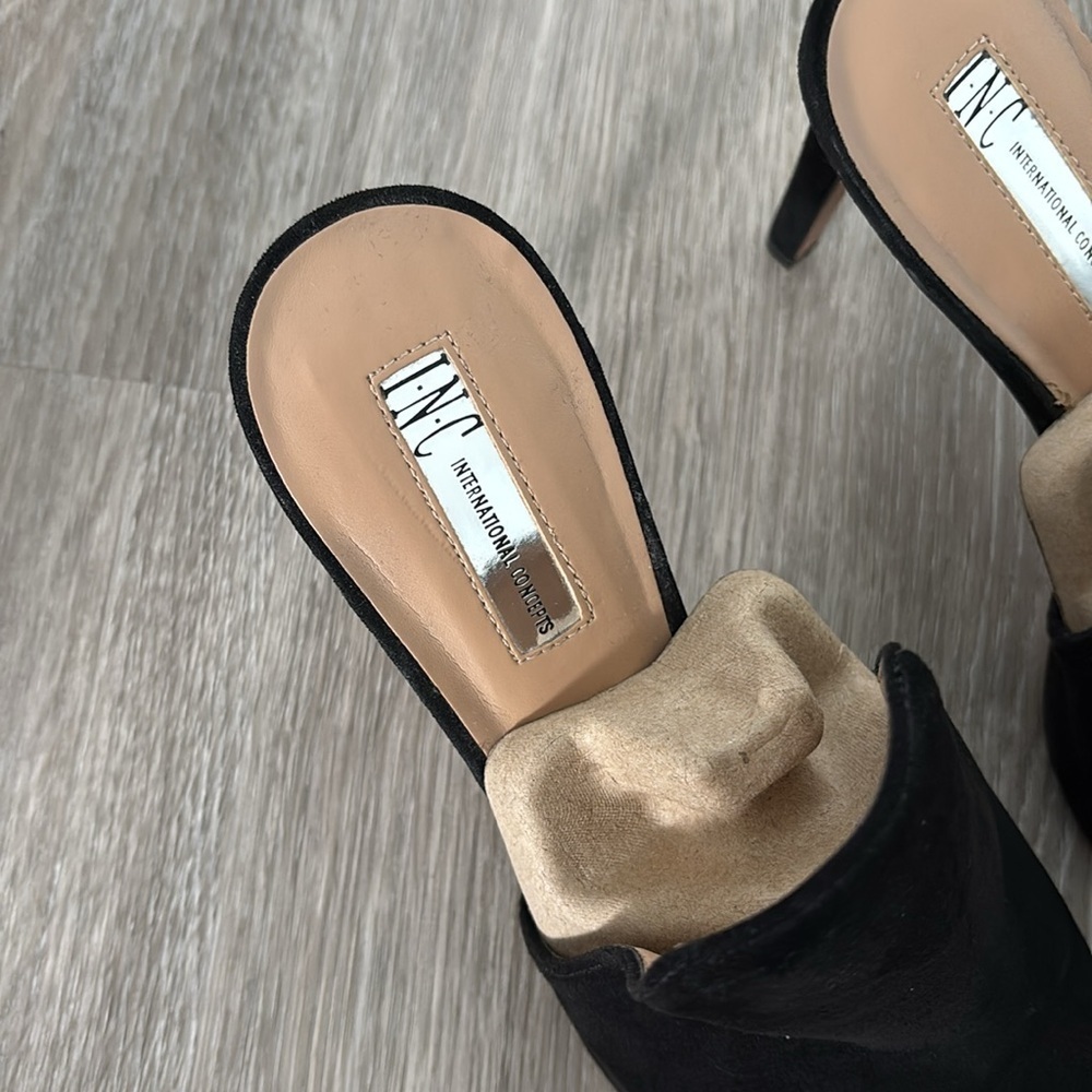 Black Open-Toe Mules - Picture 5 of 6
